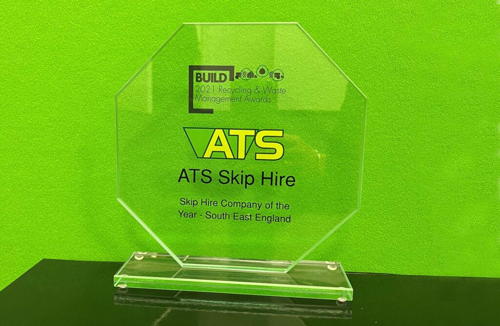 ATS Skip Hire company of the year South East England,  recycling and waste management awards